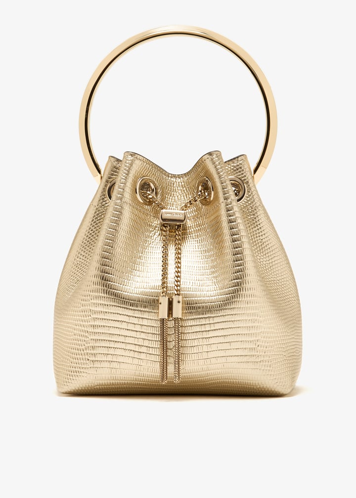 Jimmy Choo [Bon Bon Bucket]カゴバック JIMMY CHOO Bon Bon Bucket S フラワー ミニバケットバッグ