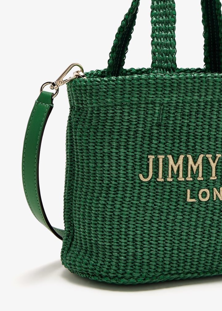 Jimmy Choo Mini Beach tote bag for Women - Green in KSA | Level Shoes