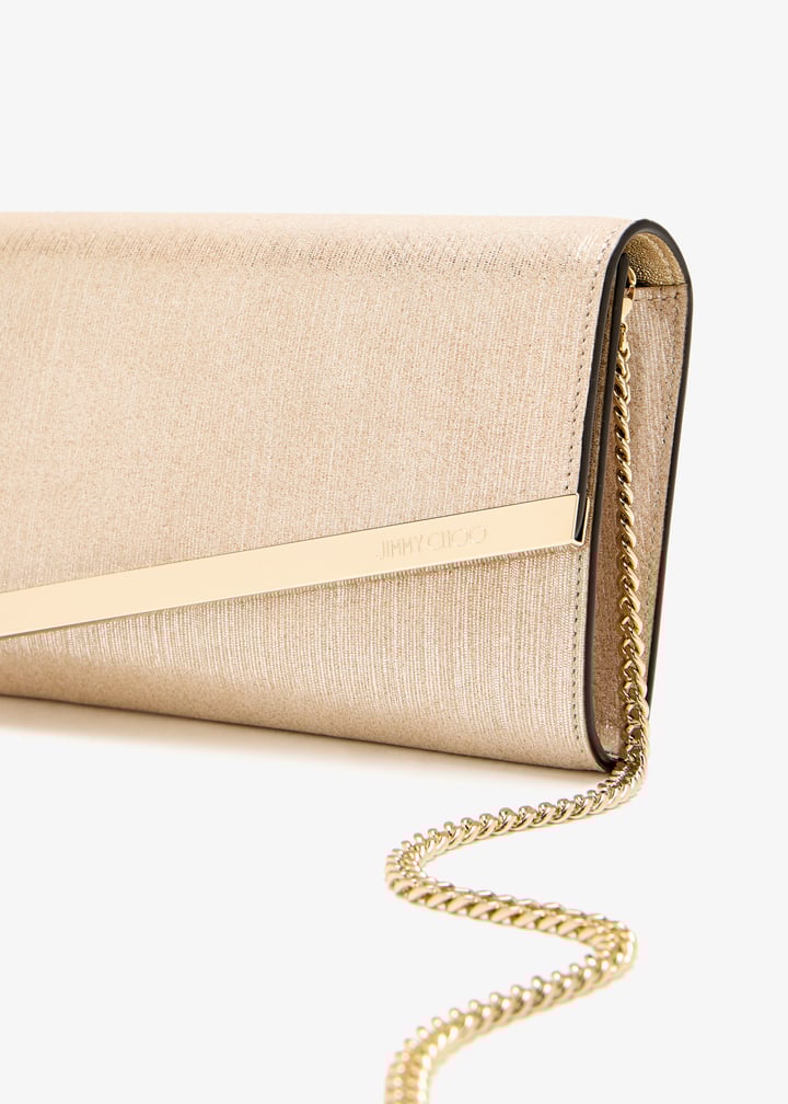 JIMMY CHOO EMMIEMIFGOLD 関税送料込 Jimmy Choo Emmie clutch for Women - Gold in UAE | Level Shoes
