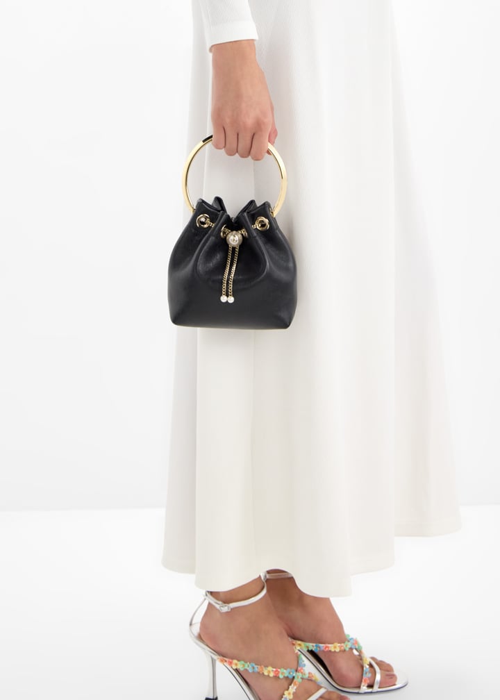 Jimmy Choo Bon Bon bucket bag for Women - Black in UAE