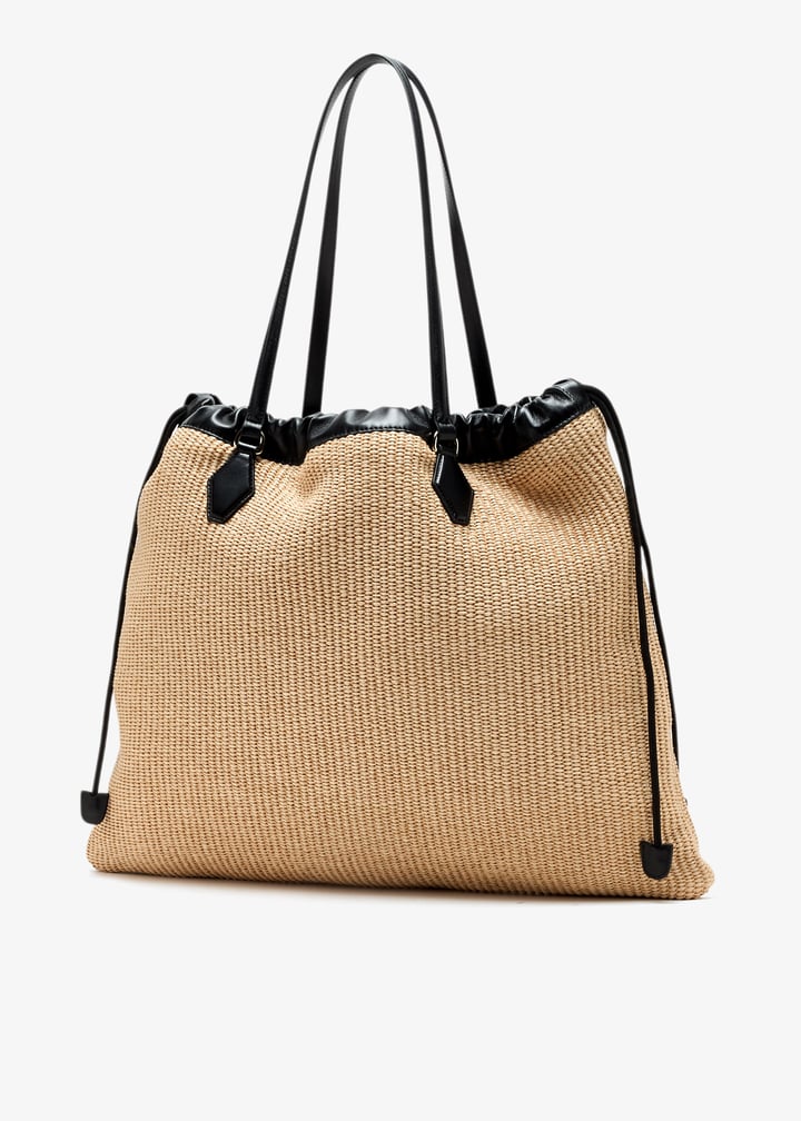 Jimmy Choo Drawstring L tote bag for Women - Beige in UAE