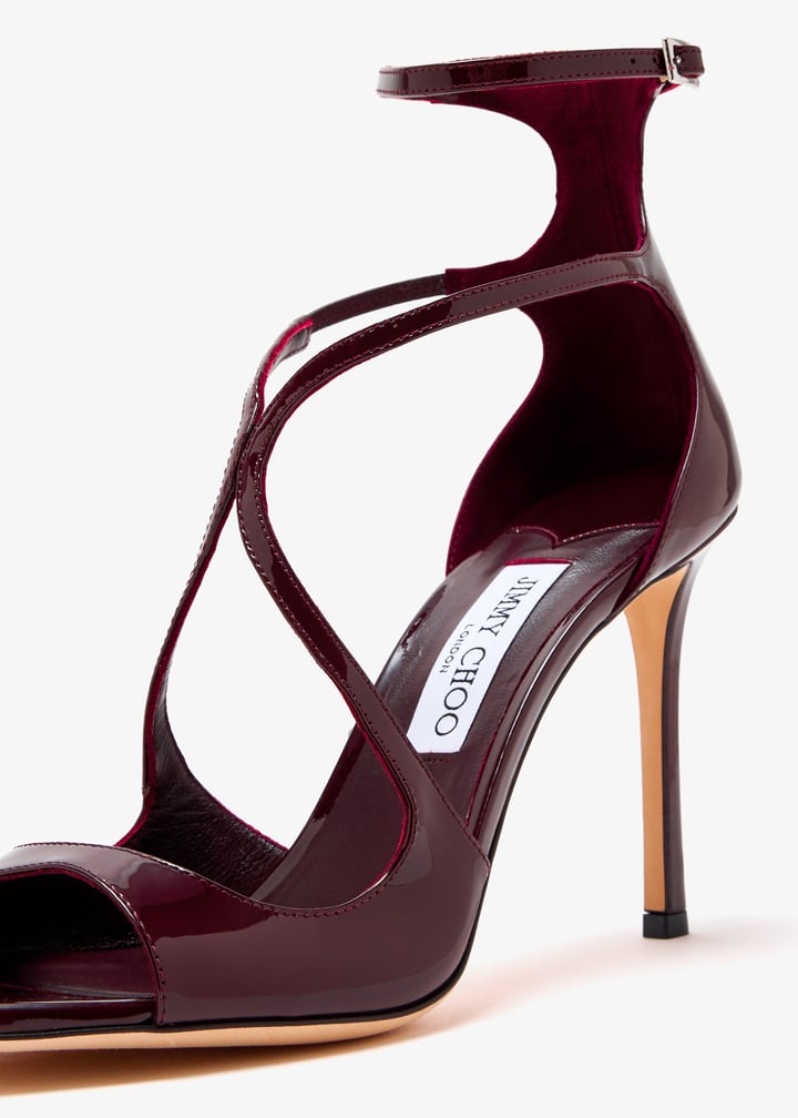 Jimmy Choo Azia 95 sandals for Women - Burgundy in UAE | Level Shoes