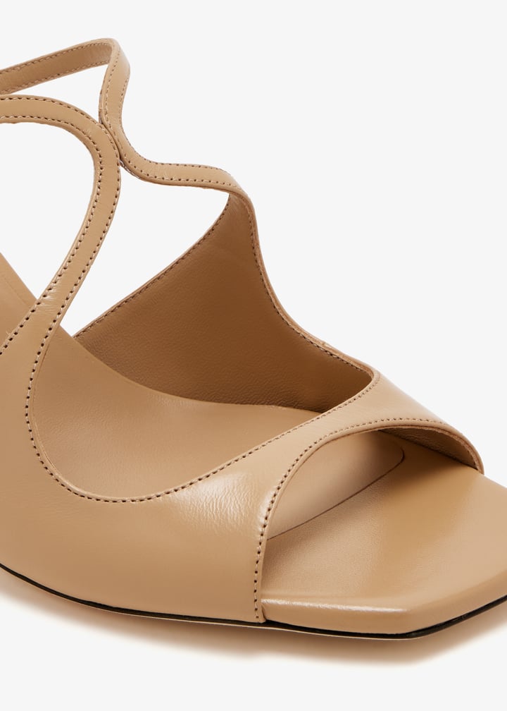 Jimmy Choo Anise 75 mules for Women - Beige in UAE | Level Shoes