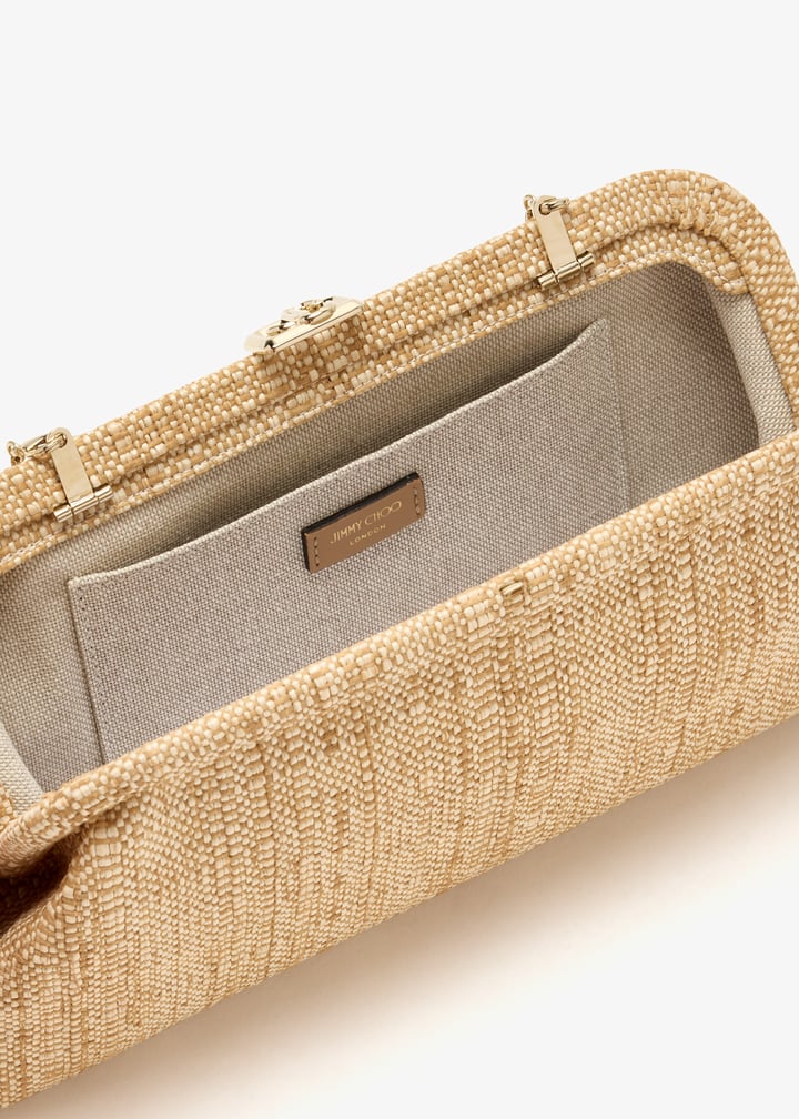 Jimmy Choo Skylar clutch for Women - Beige in KSA | Level Shoes