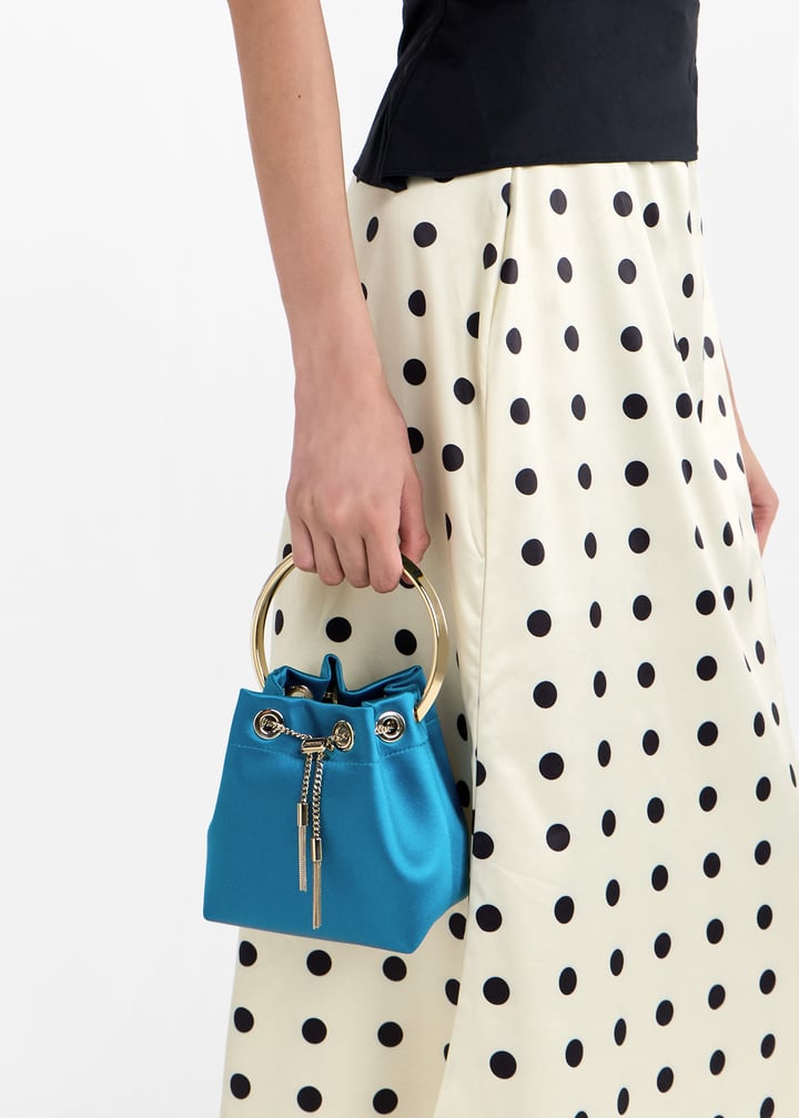 Jimmy Choo Bon Bon bucket bag for Women - Blue in USA | Level Shoes