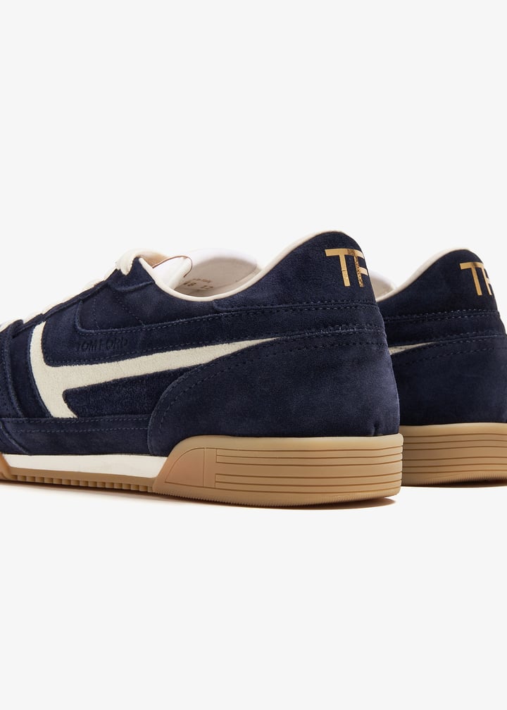 【関税込み】TOM FORD ブルー Jackson スエード スニーカー Navy Jackson Suede Sneakers | TOM FORD | MR PORTER