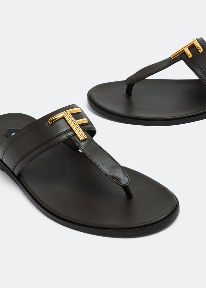 Tom Ford Brighton sandals for Men Brown in Bahrain Level Shoes