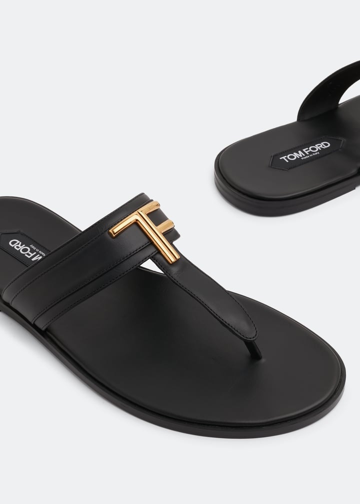 Tom Ford Brighton sandals for Men - Black in USA | Level Shoes