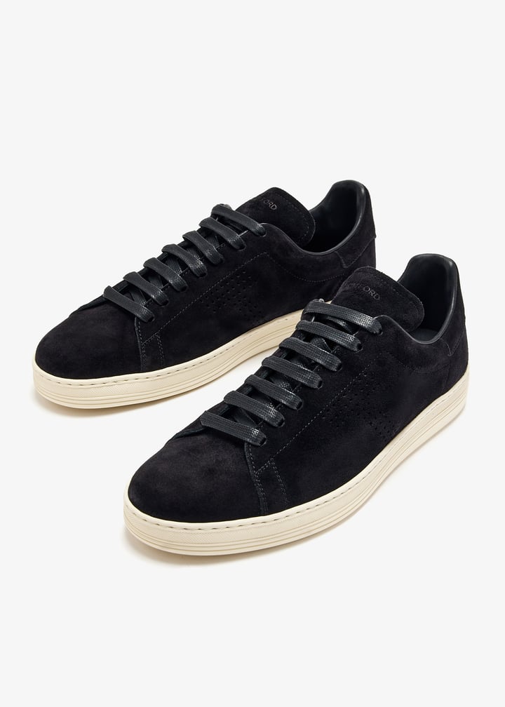 スニーカー TOM FORD Black suede Warwick sneakers (J1507LCL423N 3NW02) Tom Ford Warwick sneakers for Men - Black in UAE | Level Shoes