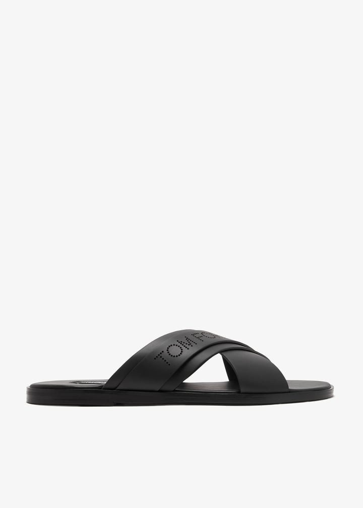 【関税＆送料込み】Tom Ford Informal Sandals Shoes Tom Ford Informal sandals for Men - Black in UAE | Level Shoes