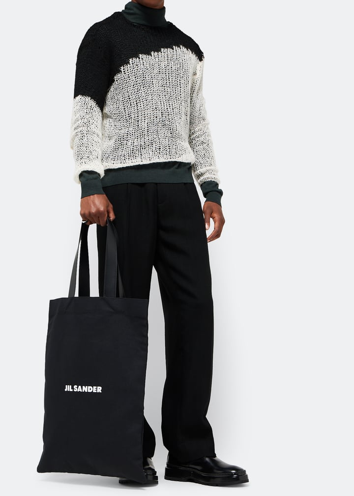 Jil Sander Flat large shopper bag for Men - Black in UAE
