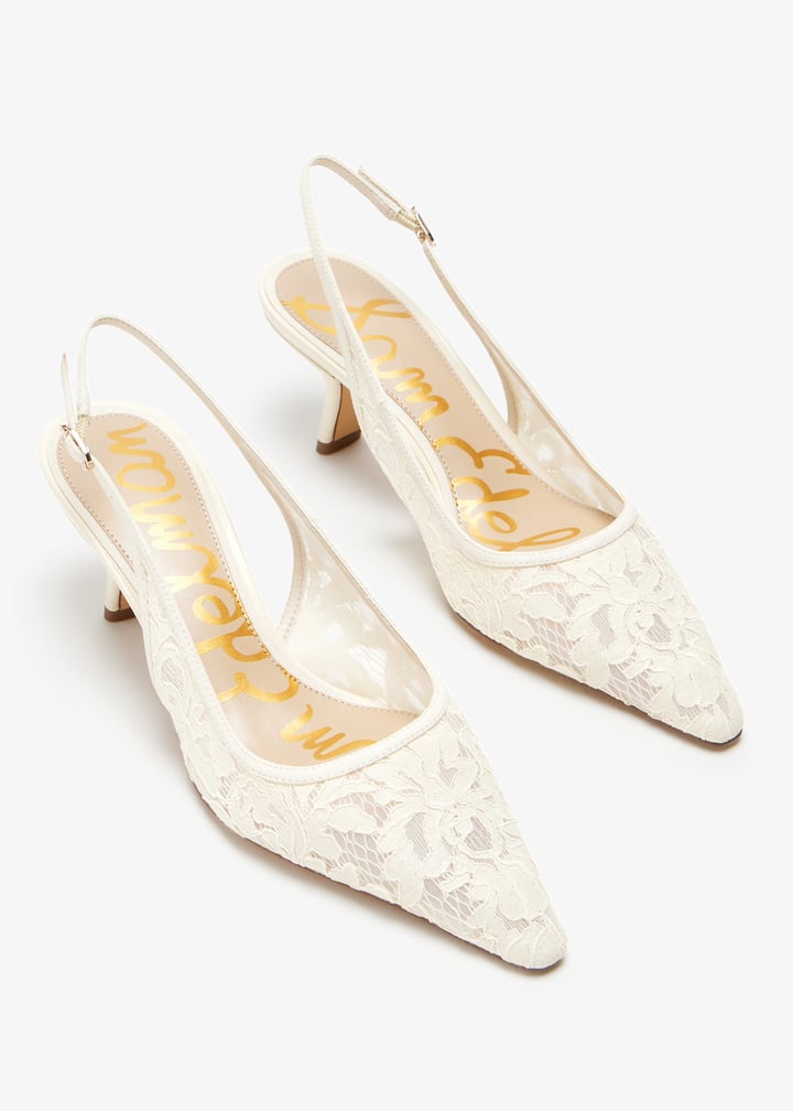 Sam Edelman Bianka slingback pumps for Women - Cream in UAE