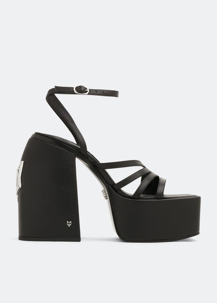 ☆NAKED WOLFE☆ IVY WEDGE サンダル レディース 靴 Black Naked Wolfe Ivy slides for Women - Black in Qatar | Level Shoes