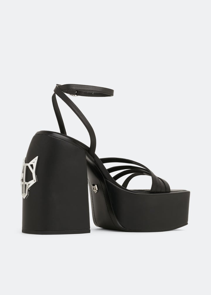 Naked Wolfe Jada sandals for Women - Black in Qatar | Level