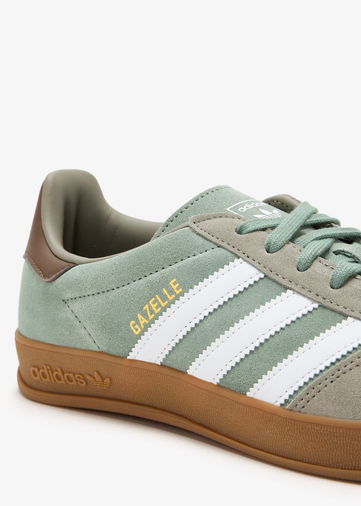 スニーカー adidas Gazelle Indoor Green Brown JI3526 adidas Gazelle Indoor Shoes - Green | adidas Australia