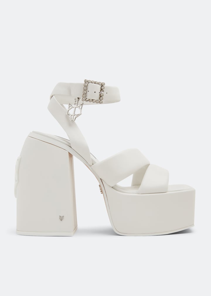 Naked Wolfe Jingle platform sandals for Women - White in USA