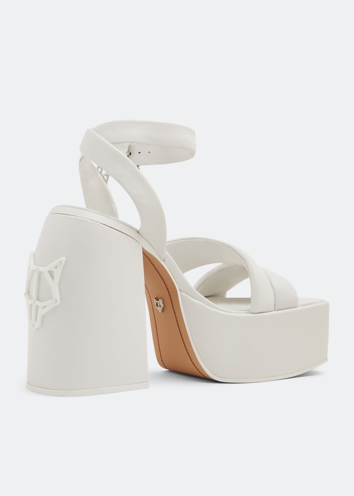 Naked Wolfe Jingle platform sandals for Women - White in USA