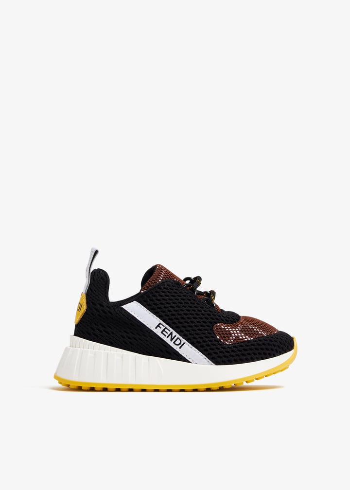 佛44 FENDI Mesh sneakers for Kids Unisex - Black in UAE | Level Shoes