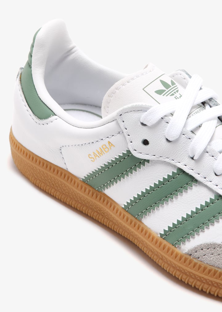 adidas Samba OG sneakers for Boy - Green in Qatar | Level Shoes