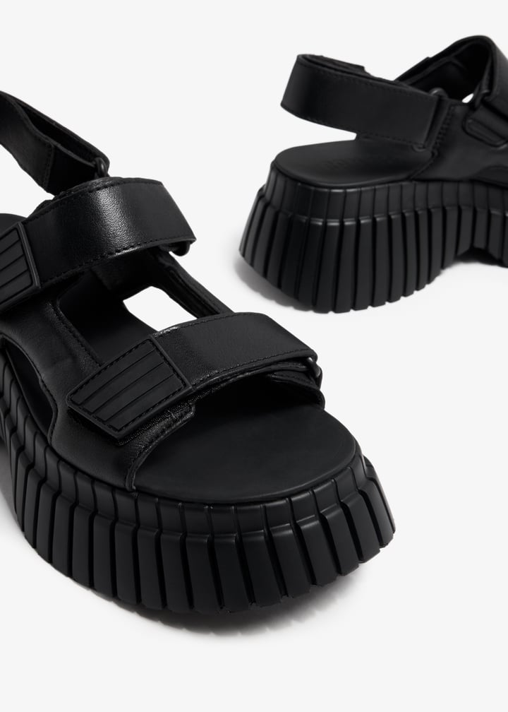 ◆CAMPER◆ BCN K201511005 Camper BCN sandals for Women - Black in USA | Level Shoes
