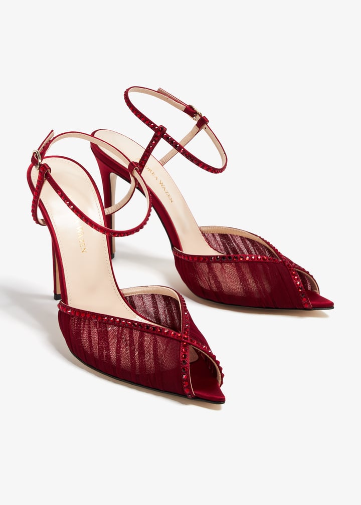 Andrea Wazen Katy sandals for Women - Red in KSA | Level Shoes