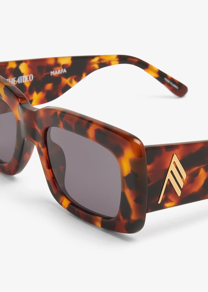 美品The ATTICO x Linda farrow コラボサングラスブラウン Linda Farrow x The Attico Marfa sunglasses for Women - Brown