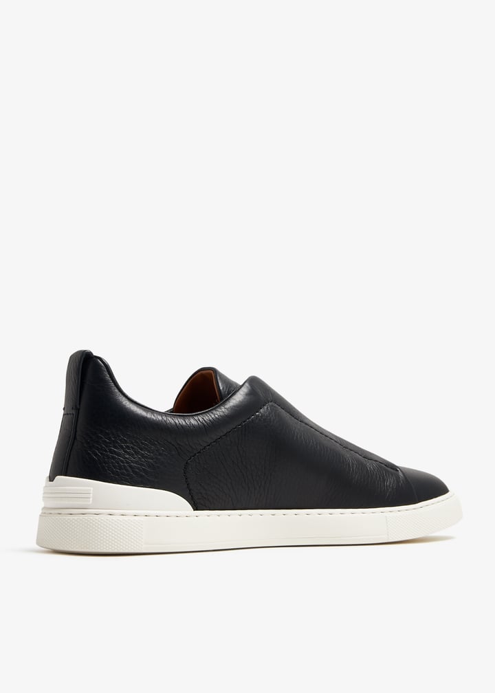 スニーカー ZEGNA Men Sneakers Grey S4667ZLHSOY GME ZEGNA | Suede Triple Stitch Low Top Sneaker (2 Colors)