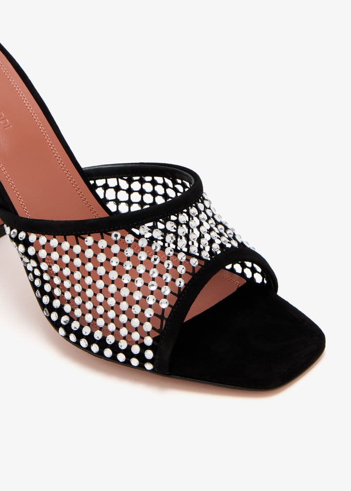 Amina Muaddi Lupita mules for Women - Black in UAE | Level Shoes