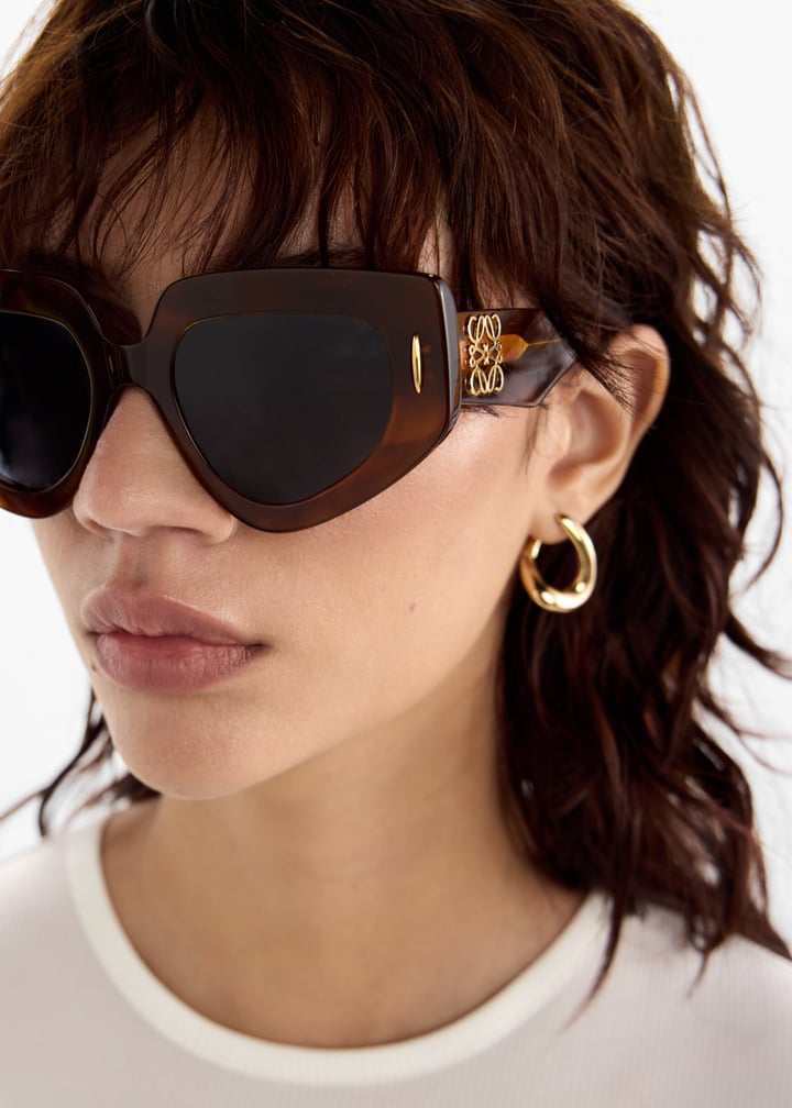 サングラス LOEWE Woman Sunglasses Brown LW40162U 52N LOEWE Anagram geometric sunglasses for Women - Brown in UAE