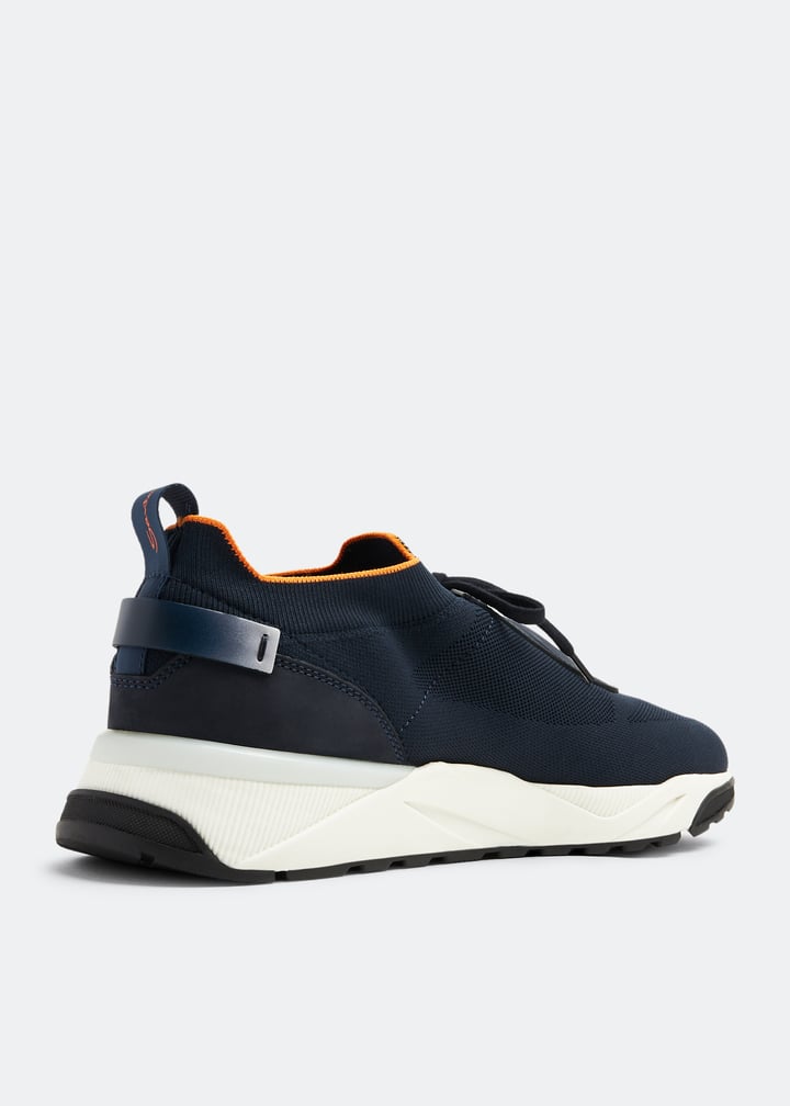 スニーカー SANTONI Men Sneakers Blue MBBC22070BARTSOG U60 SANTONI: Sneakers men - Blue | Santoni sneakers