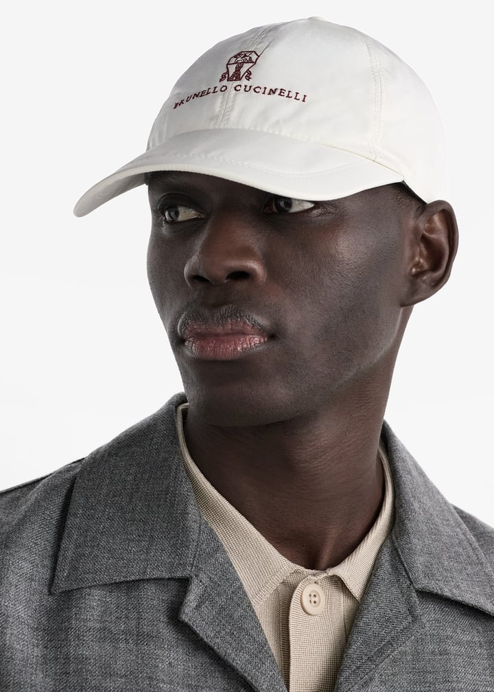 キャップ BRUNELLO CUCINELLI SS25 'Shiny Band' cap (MCAP91003 C010) Brunello Cucinelli/ブルネロ クチネリ｜'Shiny Band' キャップ