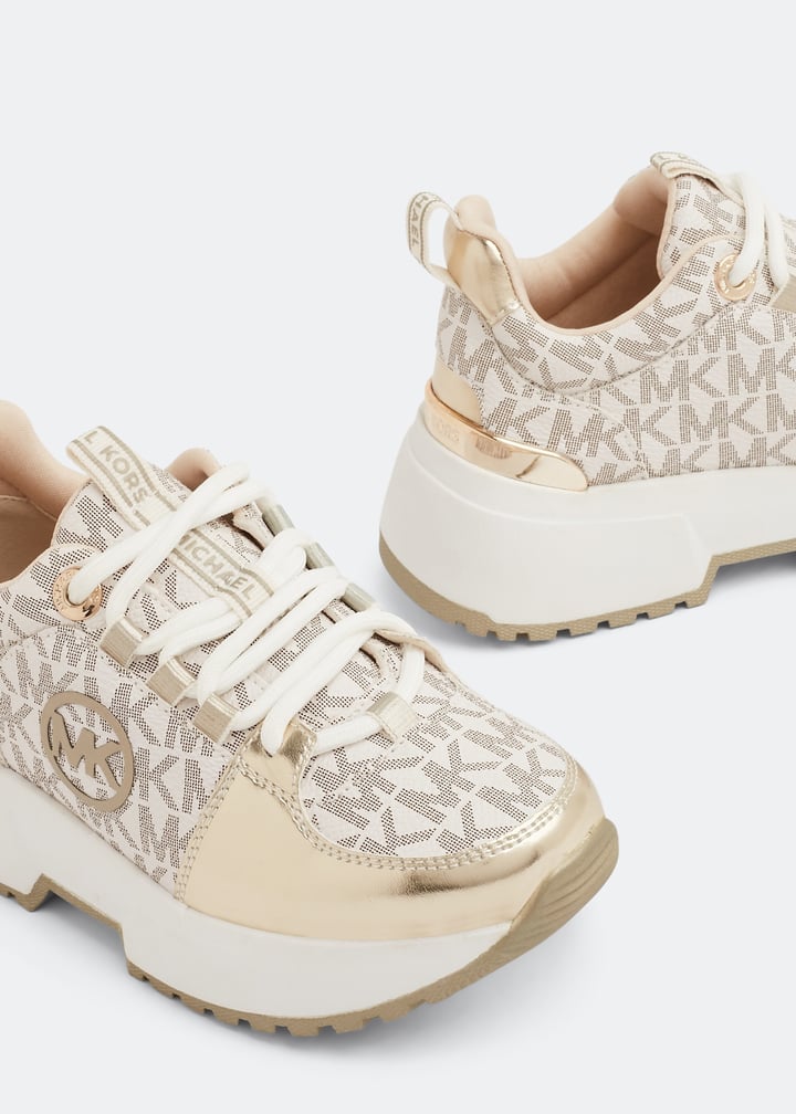 Michael Kors Cosmo Ripley sneakers for Girl - Gold in KSA | Level Shoes