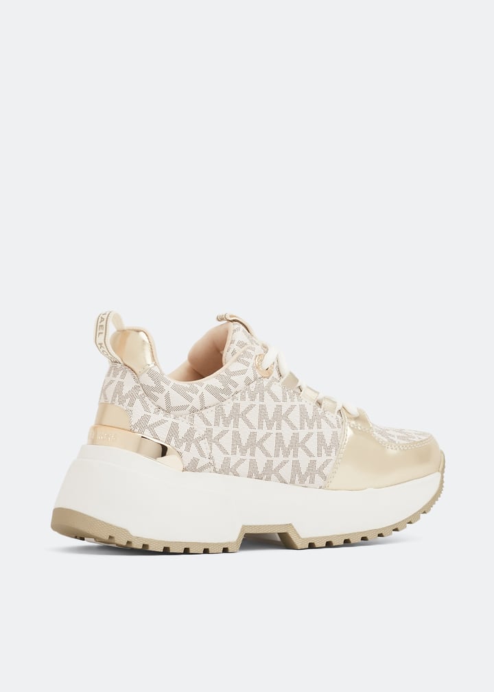 Michael Kors Cosmo Ripley sneakers for Girl - Gold in KSA | Level Shoes