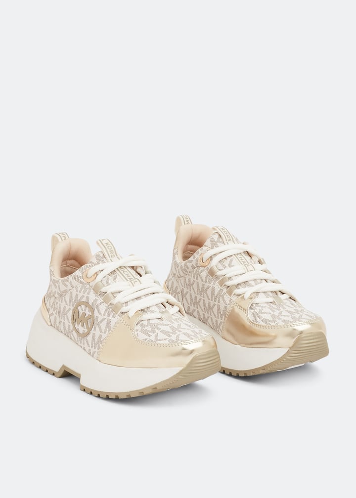 Michael Kors Cosmo Ripley sneakers for Girl - Gold in KSA | Level Shoes