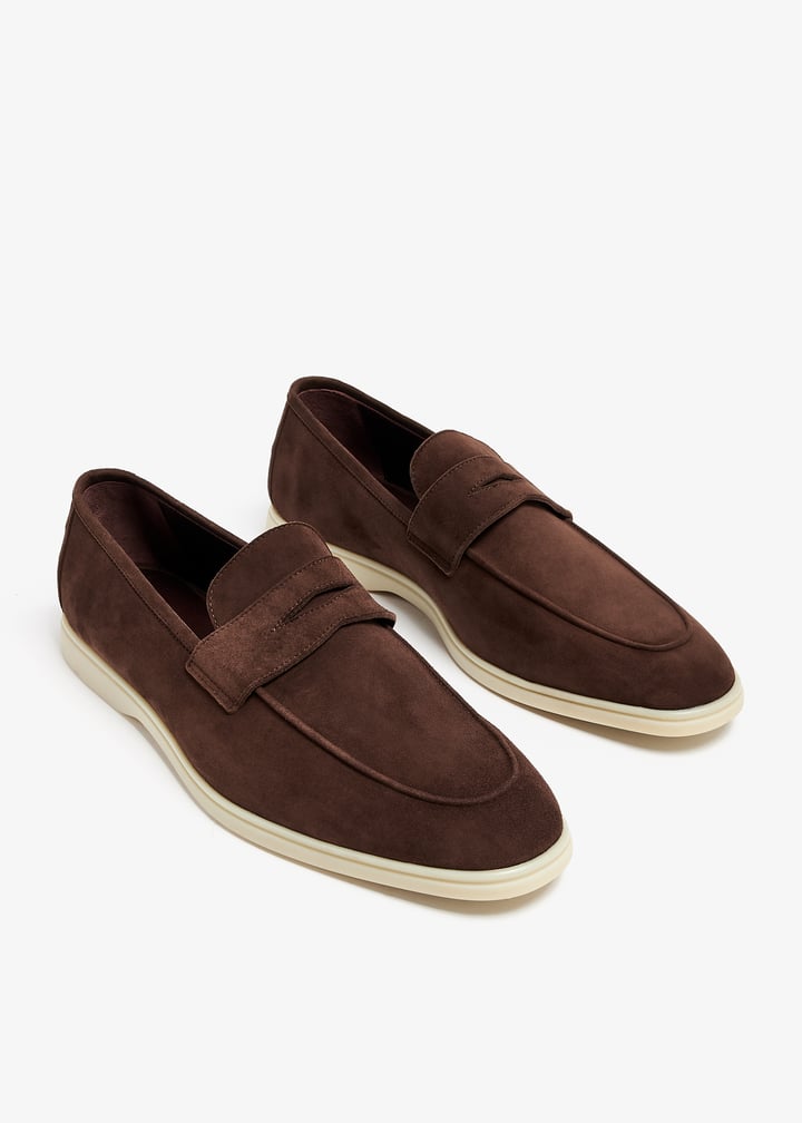 Bougeotte Suede loafers for Men - Brown in USA | Level Shoes display picture 3