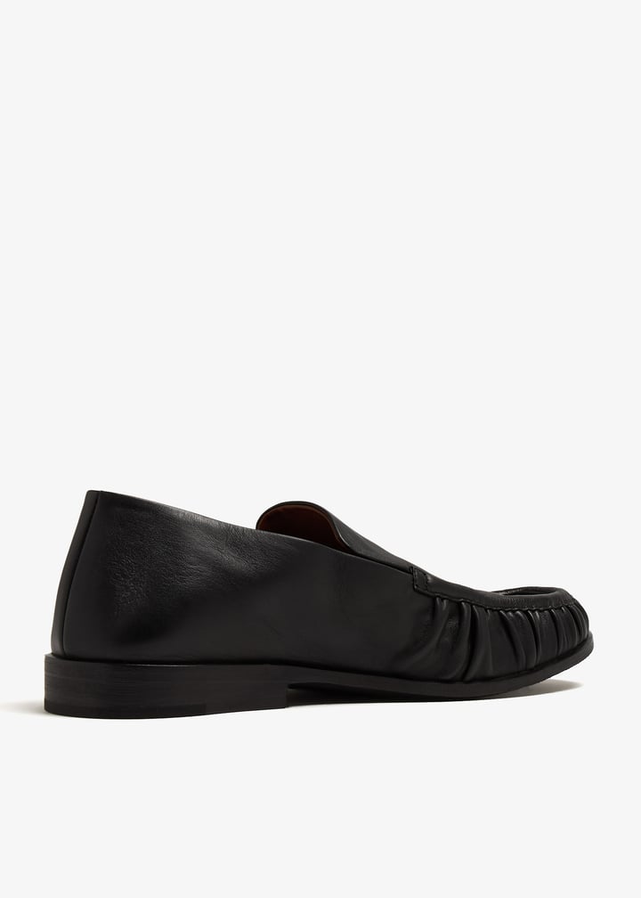 Marsell Leather mocassino loafers for Men - Black in UAE
