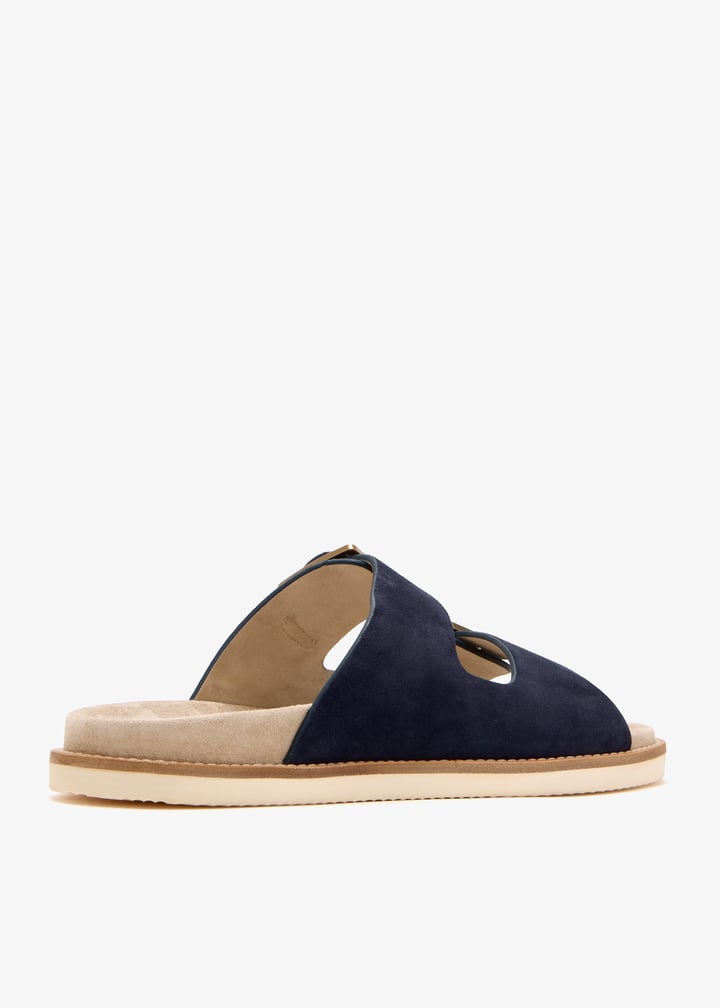 サンダル・ミュール Brunello Cucinelli Suede Mule With Monili Detail Shop Brunello Cucinelli Shoes & Accessories for Men, Women