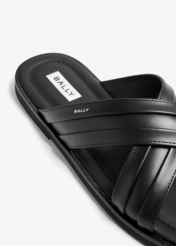Bally Gherry sandals for Men Black in KSA Level Shoes