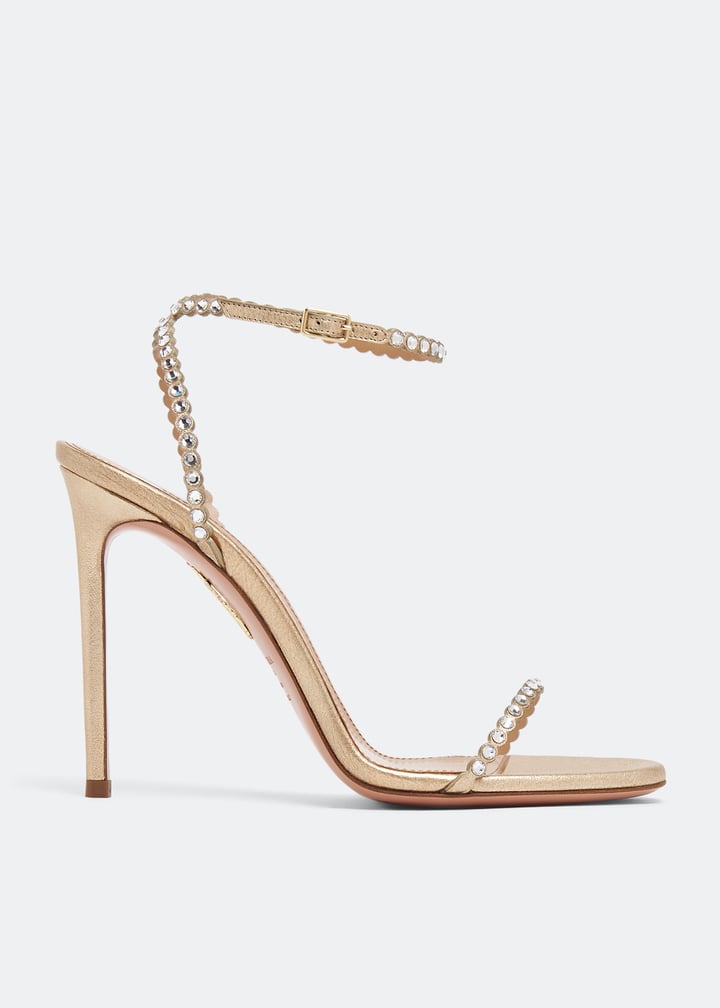 Aquazzura Mini-Tequila sandals for Women - Gold in Kuwait