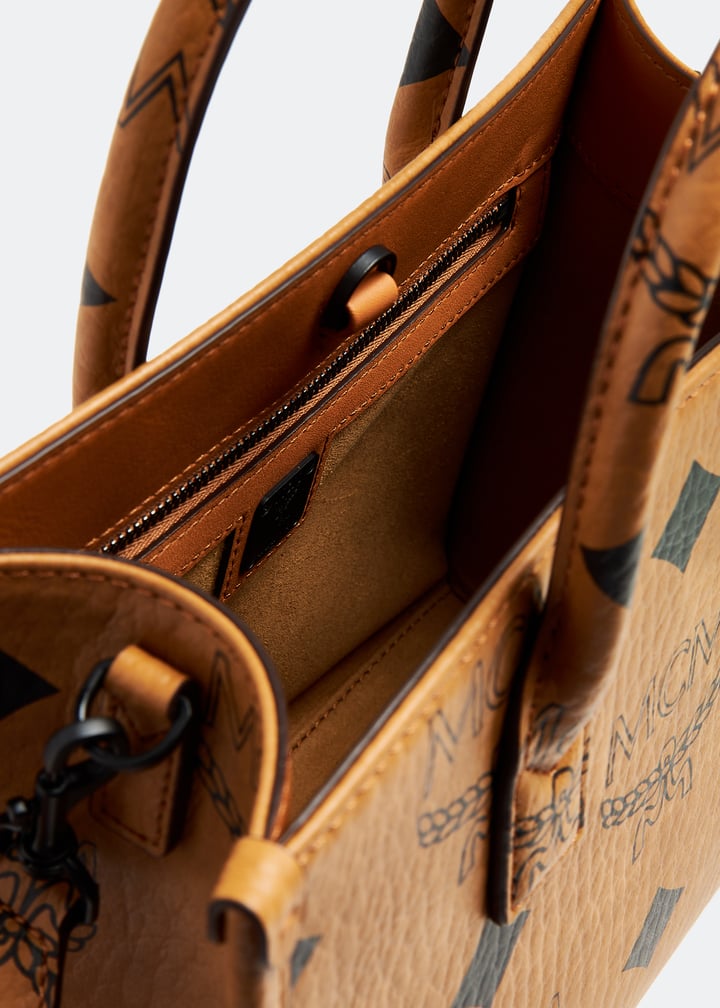 バッグ Mcm munchen 6615L MCM Large München tote bag for Women - Brown in UAE | Level