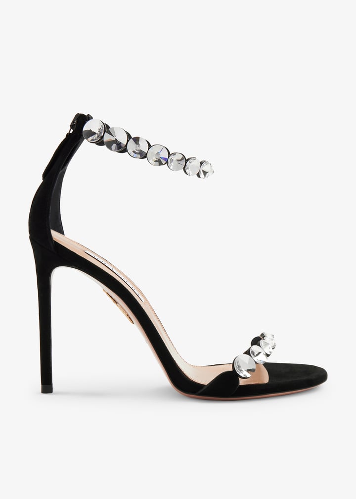 suzukuru500専用 So Nude Block Sandal 85 SILVER Aquazzura@ Official