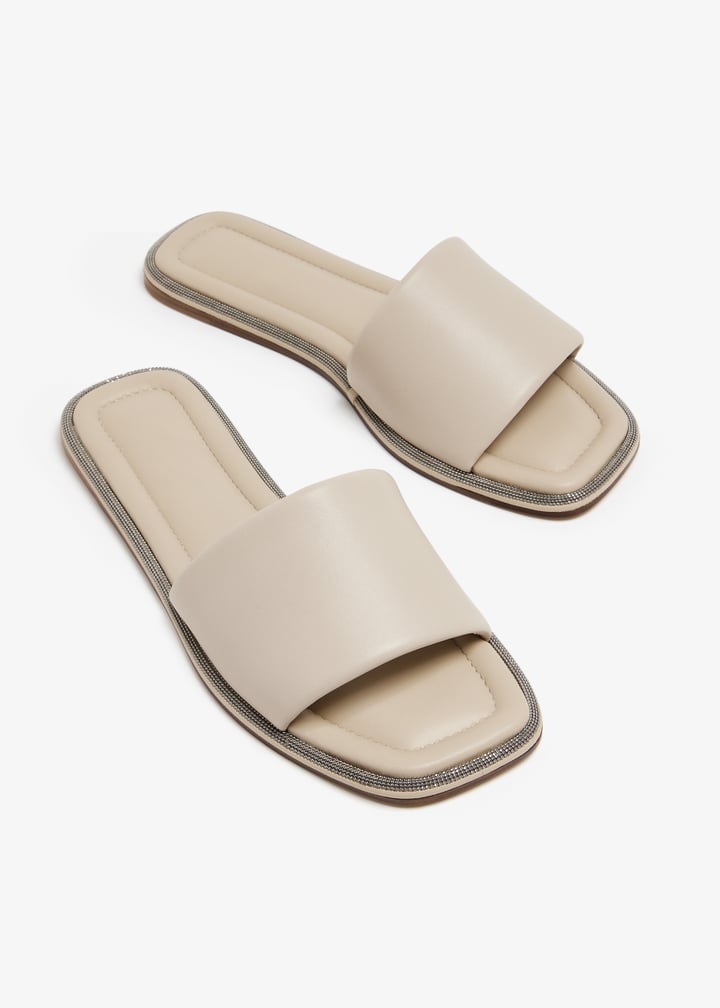 サンダル・ミュール BRUNELLO CUCINELLI MZSFC2892 C5859 Sandals Brunello Cucinelli Square toe sandals for Women - Beige in