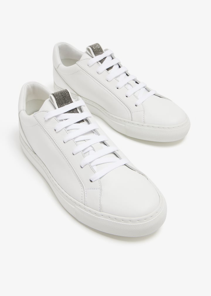 Brunello Cucinelli Matte calfskin sneakers for Women - White