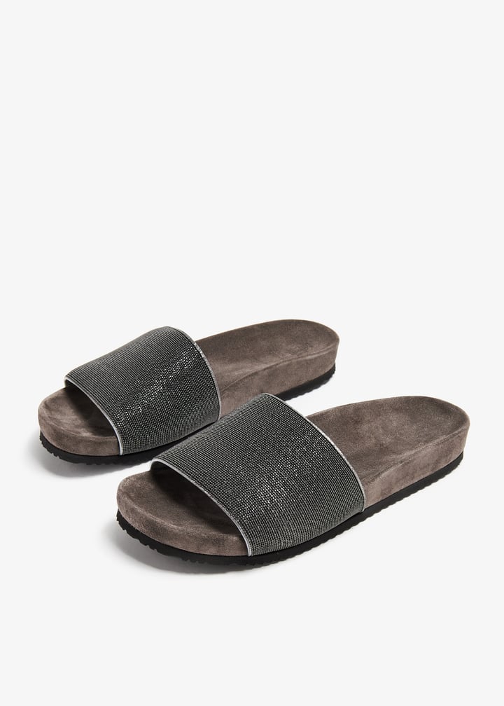 サンダル・ミュール BRUNELLO CUCINELLI Women Sandals MZMIG1390 C6351 Grey BRUNELLO CUCINELLI: Shoes woman - Grey | Brunello Cucinelli
