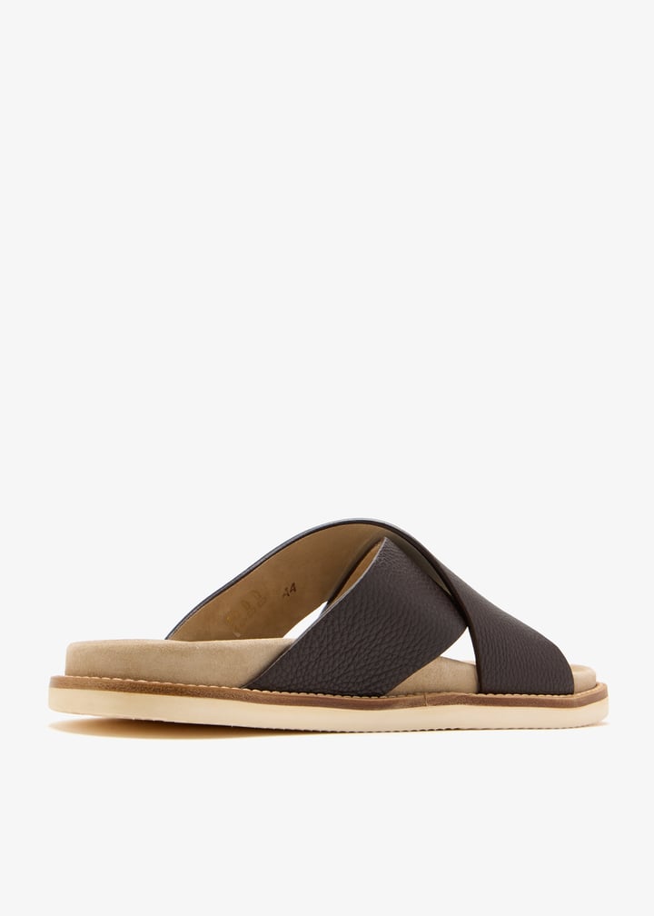 サンダル・ミュール Brunello Cucinelli Suede Mule With Monili Detail Brunello Cucinelli Suede Lace-Up Cozy Mule Slippers | Neiman