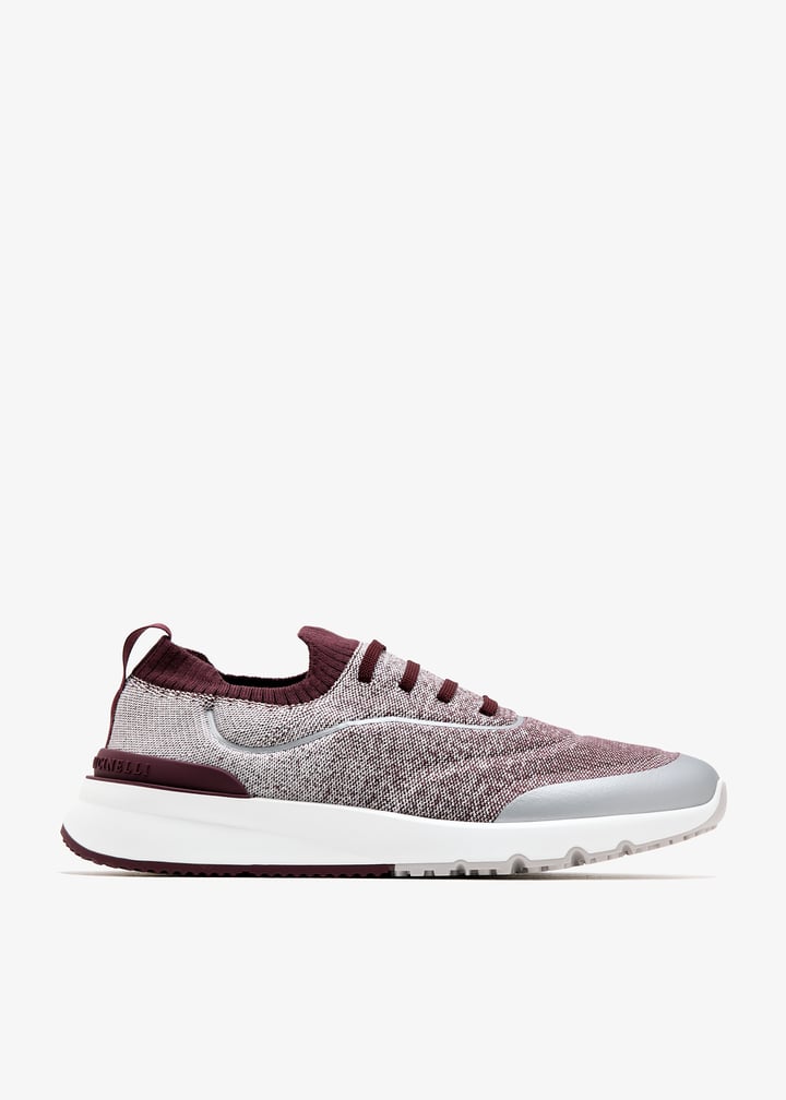 Brunello Cucinelli Knit sneakers for Men - Burgundy in UAE