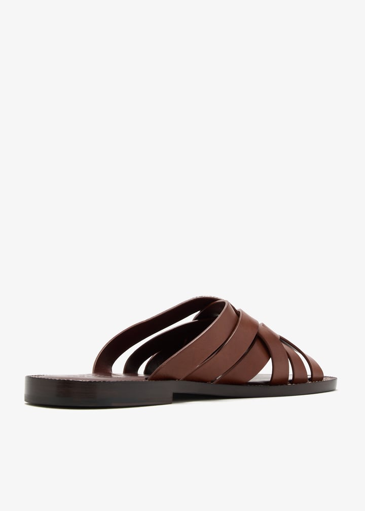 Brunello Cucinelli Leather sandals for Men - Brown in UAE Brunello Cucinelli Leather sandals for Men - Brown in UAE