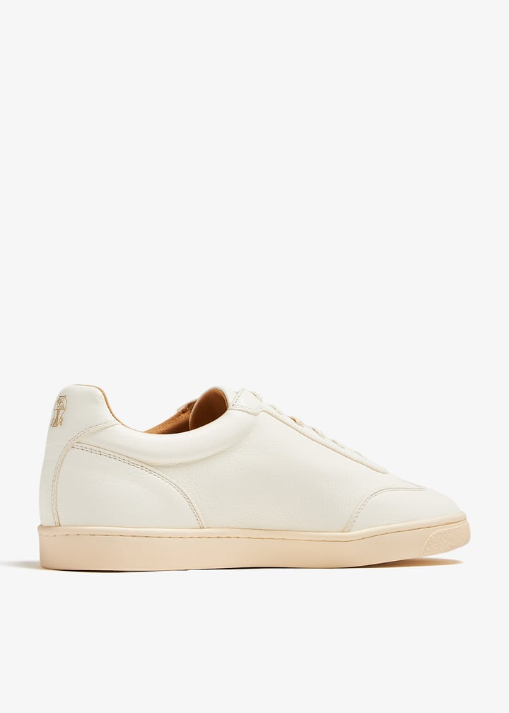 スニーカー BRUNELLO CUCINELLI Leather sneakers White Brunello Cucinelli - White Leather Lace-Up Sneaker