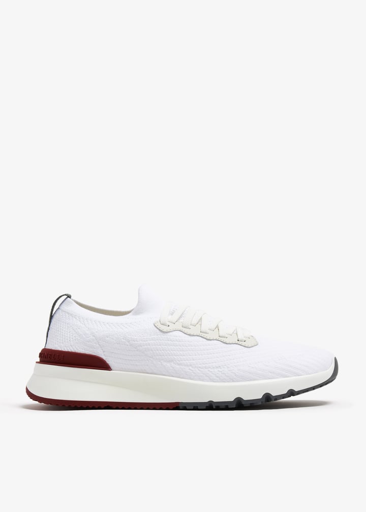 Brunello Cucinelli Knit sneakers for Men - White in UAE
