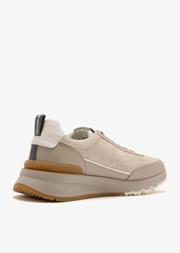スニーカー BRUNELLO CUCINELLI Suede sneakers Beige MZUCHHP330 Brunello Cucinelli Beige Suede Sneakers for Men Online USA